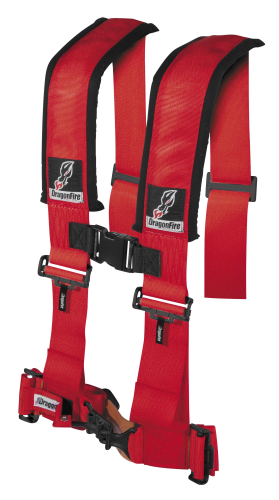 Dragonfire Racing - Dragonfire Racing ATV Harness Restraints - 3in. - Red - 14-0042
