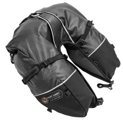 Giant Loop - Giant Loop Coyote Roll Top Saddlebag - Black - CSB16-RT-B