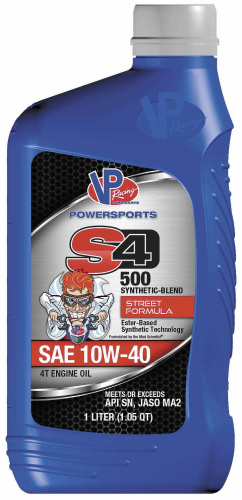 VP Racing Fuels - VP Racing Fuels S4 500 Semi-Synthetic Street Engine Oil - 10W40 - 1L. - VP7140403