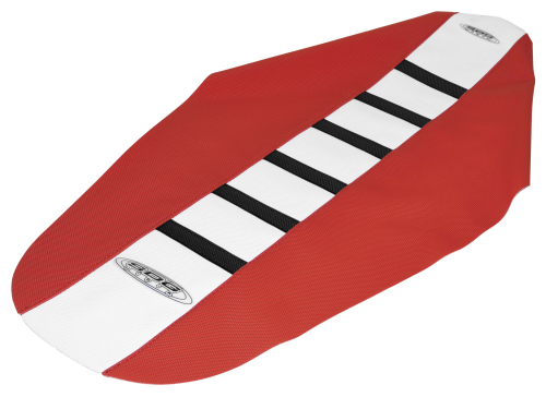 SDG - SDG 6-Rib Gripper Seat Cover - Black Ribs/White Top/Red Sides - 95943KWR