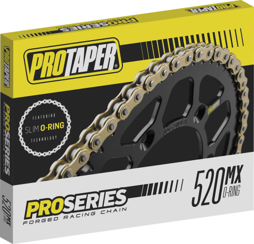 ProTaper - ProTaper 520 Pro Series Forged Slim O-Ring Chain - 120 Links - Gold - PT520FWR-120