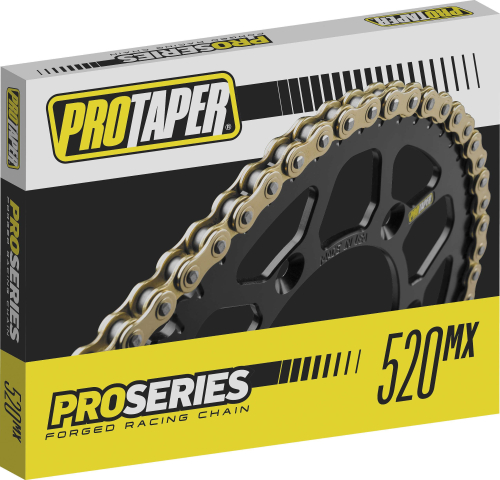 ProTaper - ProTaper 520 Pro Series Forged Racing Chain - 120 Links - Gold - PT520MFZ4-120