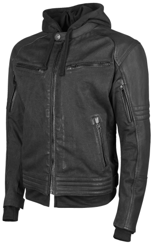 Speed & Strength - Speed & Strength Straight Savage Leather/Canvas Jacket - 1101-0203-0053 - Black/Black - Medium