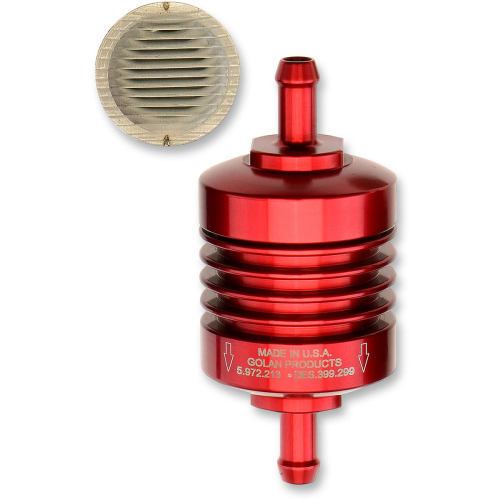 Golan Inc - Golan Inc Peak Flow Mini Filter - 5/16in. - Red - 60-312C-RED