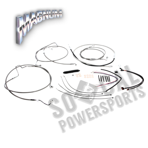 Magnum - Magnum Stainless Steel XR Handlebar Installation Kit for 12-14in. Ape - 589481