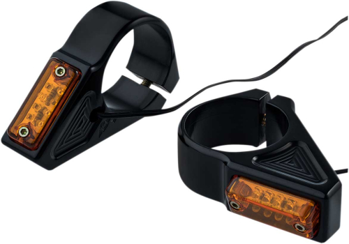 Joker Machine - Joker Machine Rectangle LED For Mount Turn Signals - 49mm - Black Anodized - 05-302-1