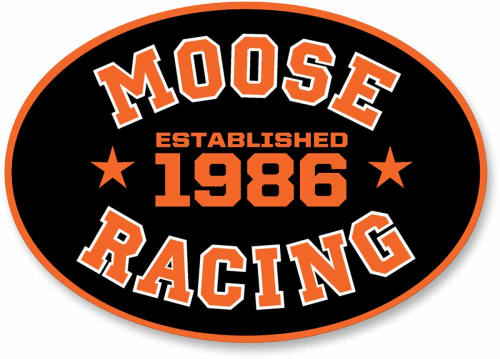 Moose Racing - Moose Racing Collegiate Decal - 2.5in. H x 3.5in. L - 4320-2020