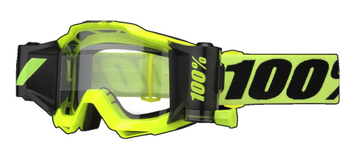 100% - 100% Accuri Forecast Goggles - 50220-004-02 - Fluorescent Yellow / Clear Lens - OSFM