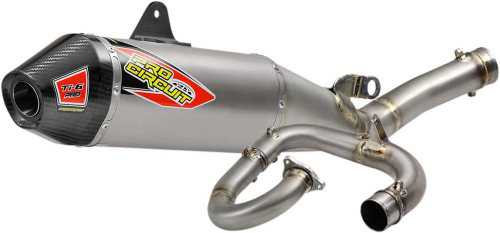 Pro Circuit - Pro Circuit Ti-6 Pro Full System - Titanium Muffler/Carbon Fiber End Cap - 03331845FP