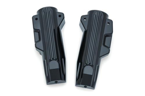 Kuryakyn - Kuryakyn Lower Fork Covers for Touring Bikes - Gloss Black - 7147