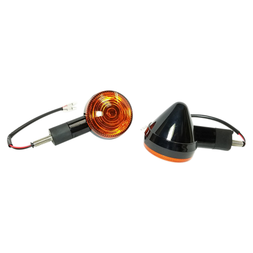 K&S Technologies - K&S Technologies DOT Approved LED Turn Signals - Black with Amber Lens - 25-9563
