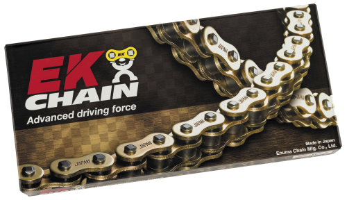 EK Chain - EK Chain 520 ZVX3 Series Extreme Sport Bike Chain - 120 Links - Metallic Red - 905A-520ZVX3-120-MET RED