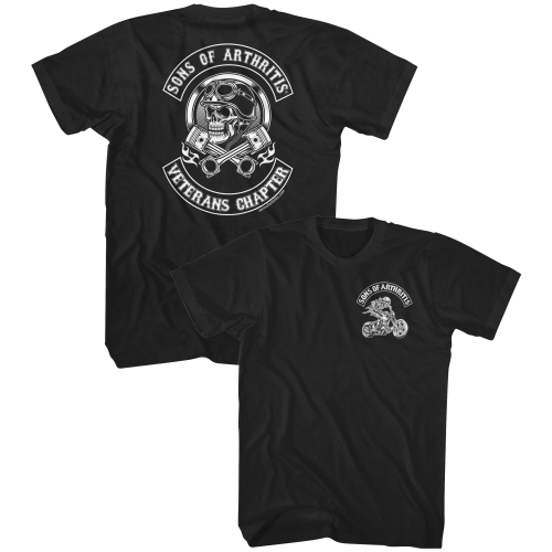 Evel Knievel - Evel Knievel SOA Veterans Chapter T-Shirt - SOA508MD - Black - Medium