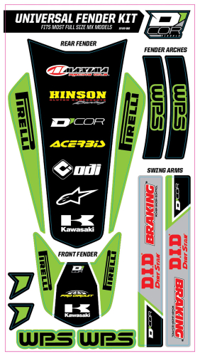 DCOR - DCOR Universal Rear Fender Trim Kit - Full Size - Kawasaki - 15-20-102