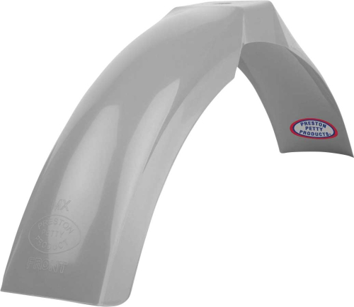 Polisport - Polisport Preston Petty MX Front Fender - Silver/Gray - 8555500004