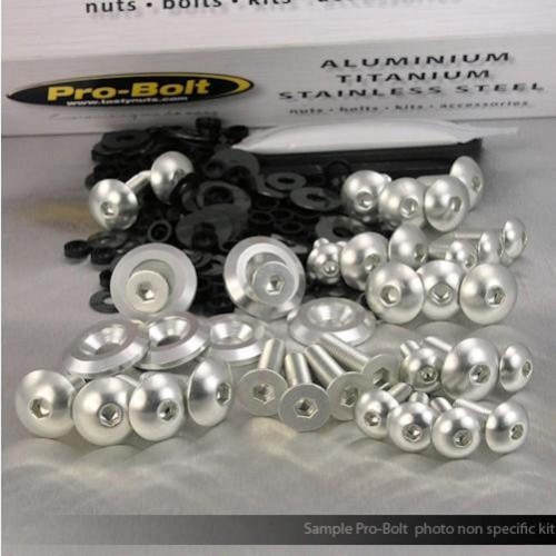 Pro Bolt - Pro Bolt Fairing Aluminum Bolt Kit - Silver - FYA407QRS