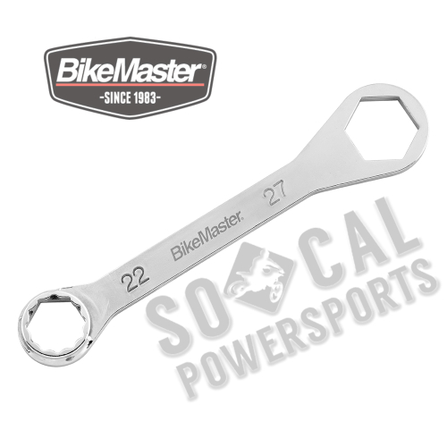 BikeMaster - BikeMaster Steering Stem and Fork Cap Wrench - 27x22mm - 341044