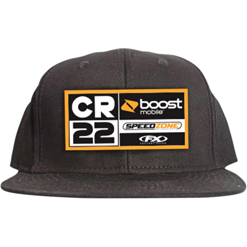 Factory Effex - Factory Effex CR22 Racing Snapback Hat - 21-86604 - Black - OSFM