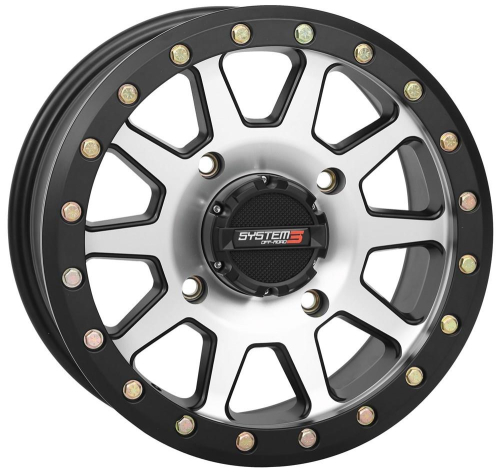 System 3 - System 3 SB-3 Beadlock Wheel - 14x7 - 5+2(+30mm) - 4/110 - Machined - 14S3-2010