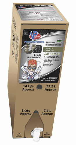 VP Racing Fuels - VP Racing Fuels U4 1000 Full-Synthetic ATV/UTV Engine Oil - 10W40 - 6 Gallons - VP7180426
