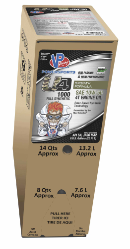 VP Racing Fuels - VP Racing Fuels X4 1000 Full-Synthetic Offroad Engine Oil - 10W50 - 6 Gallons - VP7190526