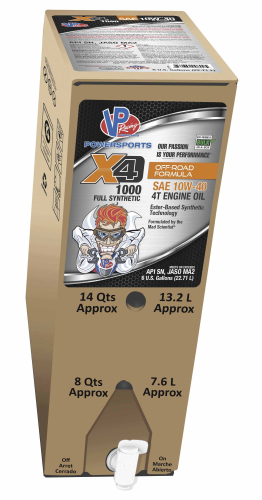 VP Racing Fuels - VP Racing Fuels X4 1000 Full-Synthetic Offroad Engine Oil - 10W40 - 6 Gallons - VP7190426