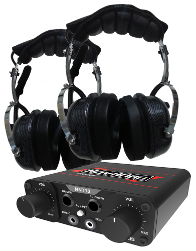 NavAtlas - NavAtlas NNT10 Intercom Set with 2 Over the Head Headphones - NIO130PK
