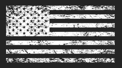 Dragonfire Racing - Dragonfire Racing Whip Flag - One-Sided - Tattered American - 04-0102