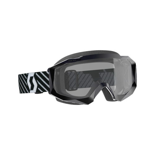 Scott USA - Scott USA Hustle X Sand Dust Goggles - 268187-1007116 - Black/White / Gray Lens - OSFM