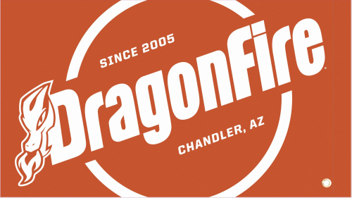 Dragonfire Racing - Dragonfire Racing Whip Flag - One-Sided - Orange Safety - 04-0107