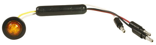 Grote - Grote Micronova LED Marker Dual Intensity Light - Round with Grommet - 1.1in. Wide - Amber - 49363