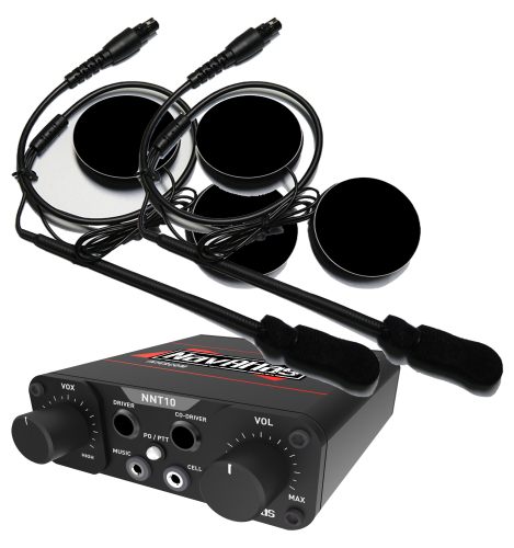 NavAtlas - NavAtlas NNT10 Intercom Set with 2 In Helmet Headphones - NIH110PK