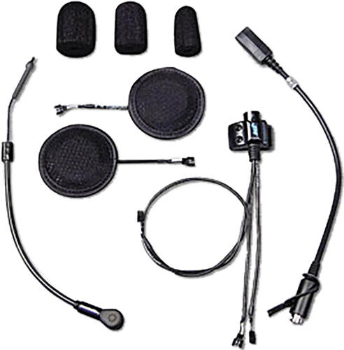J&M - J&M Headset with HO Aeromike & Ultra Slim Speakers Open/Full/MOD Helmet - HS-CD9291-UNV-XHO