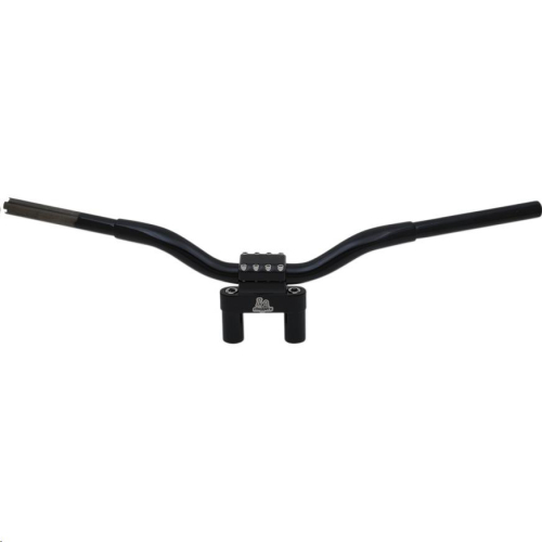 LA Choppers - LA Choppers 1-1/4in. Kage Fighter Straight Heights T-Bar - 4in. Rise - Gloss Black - LA-7335-04B