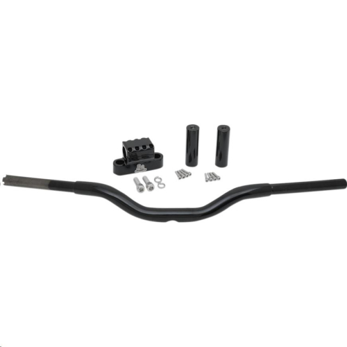 LA Choppers - LA Choppers 1-1/4in. Kage Fighter Straight Heights T-Bar - 6in. Rise - Gloss Black - LA-7335-06B