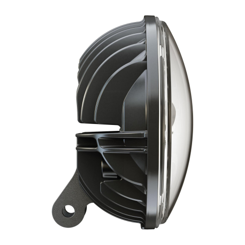 J&M - J&M 7in. Adaptive LED Pedestal Headlight - Black - 0555071