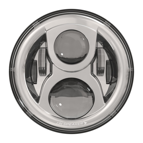 J&M - J&M 7in. EV-2 LED Headlight with Mounting Ring - Chrome - 0554991