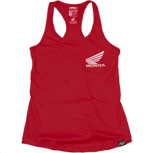 Factory Effex - Factory Effex Honda Wing Womens Tank Top - 22-87370 - Scarlet - Small