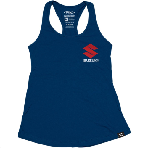 Factory Effex - Factory Effex Suzuki Icon Womens Tank Top - 22-87466 - Navy - X-Large