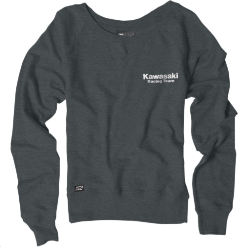 Factory Effex - Factory Effex Kawasaki Womens Crew Sweatshirt - 22-88120 - Charcoal - Small