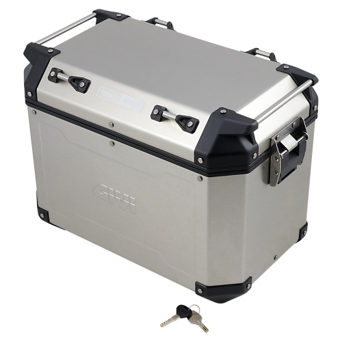 GIVI - GIVI Outback Series 48L Aluminum Side Case - Right - Silver - OBKN48ARA