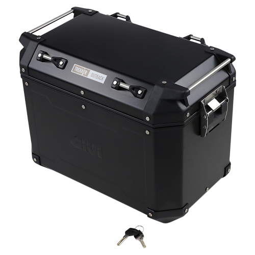 GIVI - GIVI Outback Series 48L Aluminum Side Case - Right - Black - OBKN48BRA
