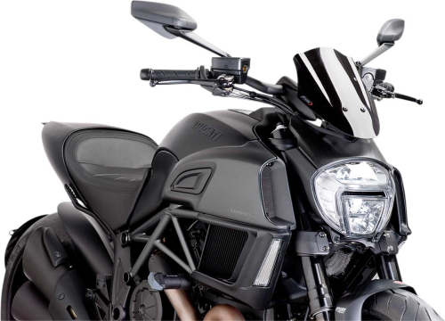 PUIG - PUIG Naked New Generation Sport Windscreen - Black - 7529N