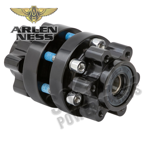 Arlen Ness - Arlen Ness Front Cartridge Hub Kit - Black - 17-7008-B