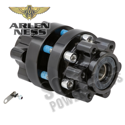 Arlen Ness - Arlen Ness Front Cartridge Hub Kit - Black - 17-7006-B