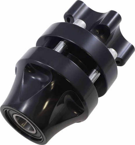 Arlen Ness - Arlen Ness Front Cartridge Hub Kit Single Disc - Black - 17-6022-B
