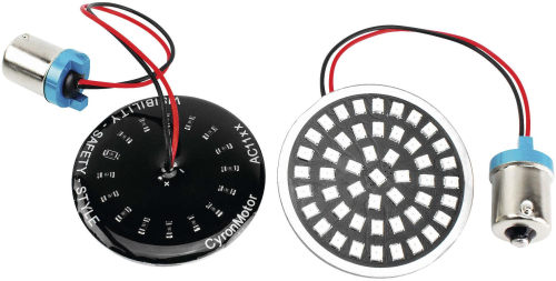 Cyron Lighting - Cyron Lighting Wide View LED Turn Signal Inserts - Red, Single Circuit - AC1156AR