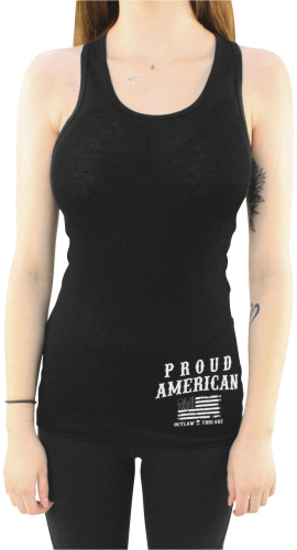 Outlaw Threadz - Outlaw Threadz Support Womens Tank - WTT57-W2XL - Black - 2XL