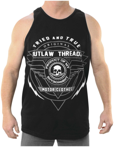Outlaw Threadz - Outlaw Threadz Shield Tank - MTK18-2XL - Black - 2XL
