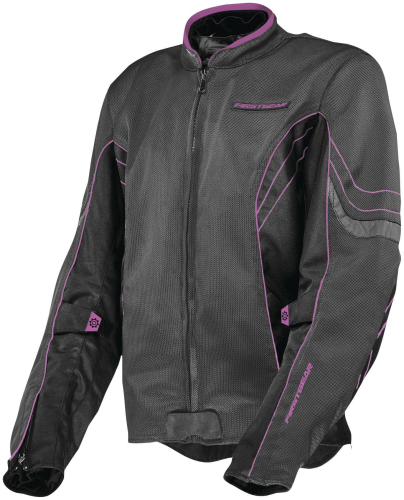 Firstgear - Firstgear Contour Air Womens Jacket - 1001-1220-8051 - Charcoal/Black/Pink - X-Small